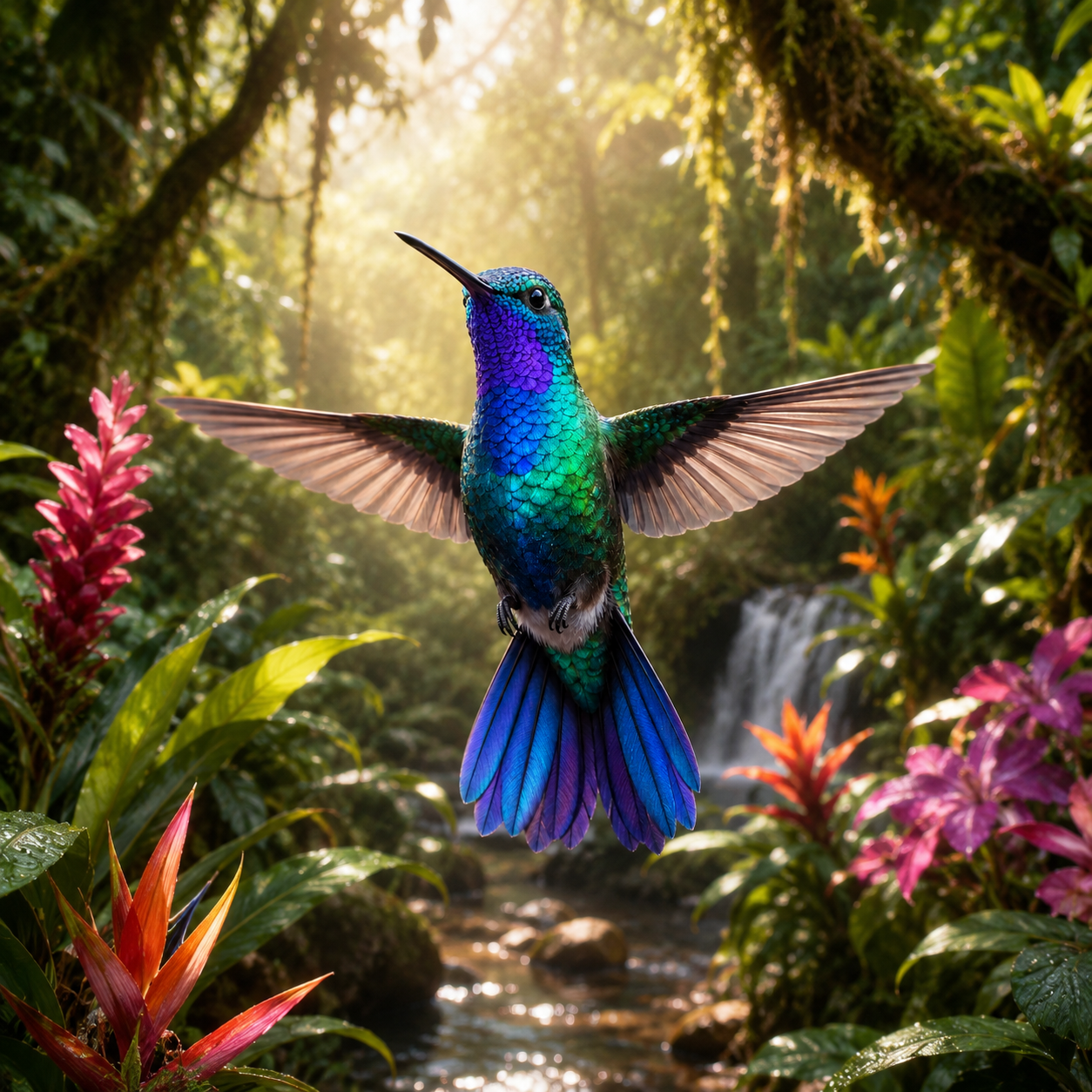 Modelo 3D de Colibrí Esmeralda